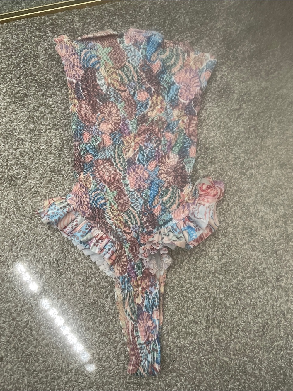 Cleonie - shell-print onesie swimsuit - one size